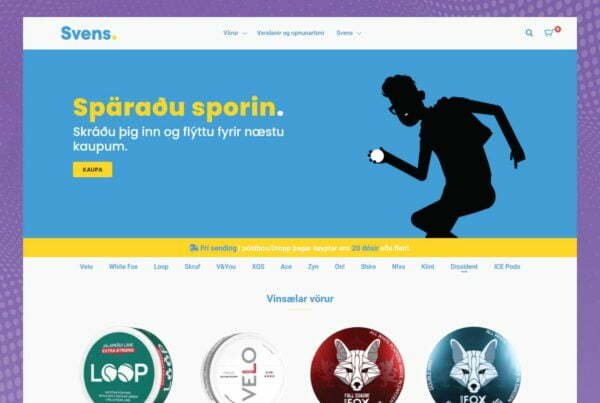 Ecommerce website design svens.is
