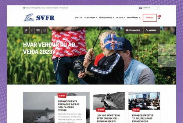 Ecommerce website design svfr.is