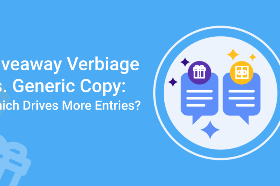 Giveaway Verbiage