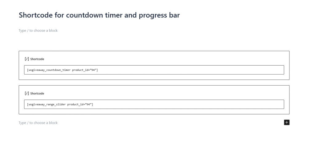 shortcode for countdown