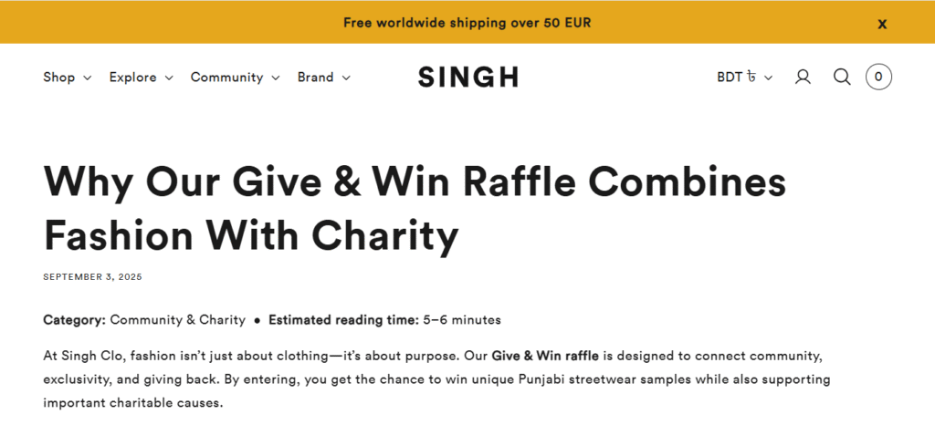 The "Give & Win" Model