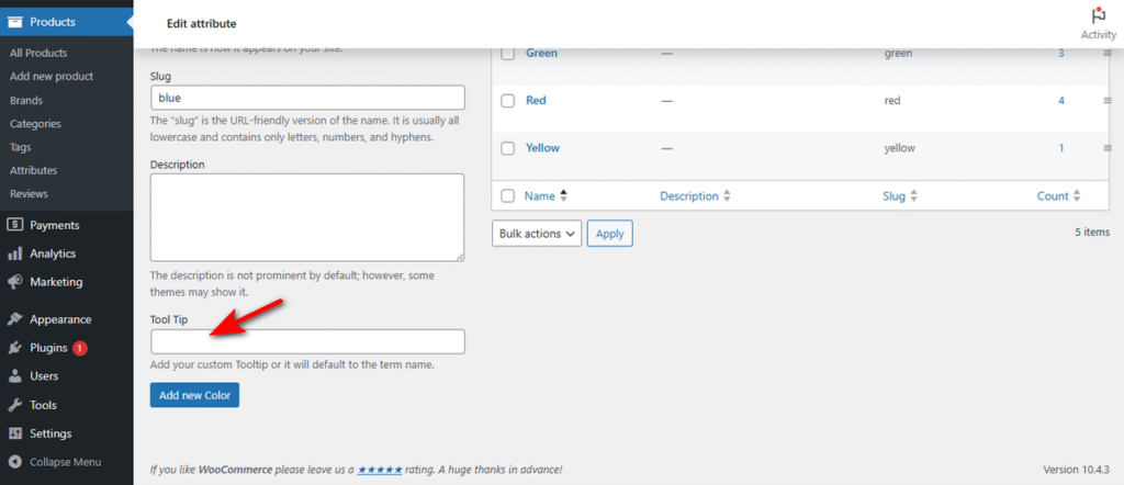 How to add Custom Tooltip