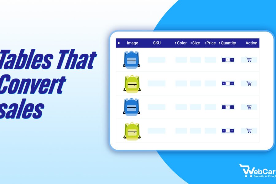 Tables That Converts Sales