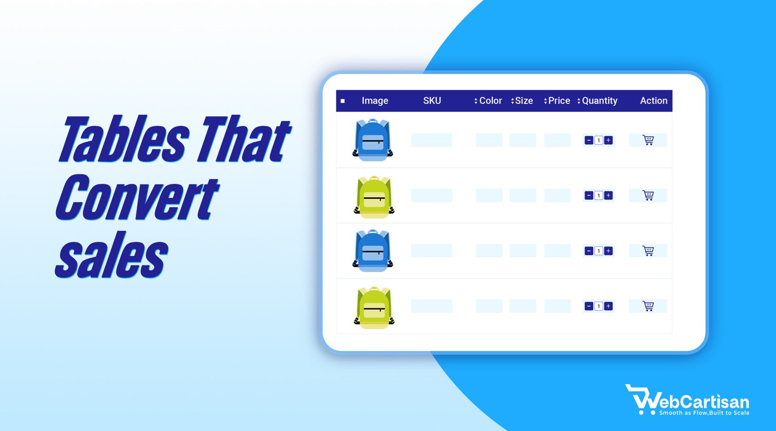 Tables That Converts Sales